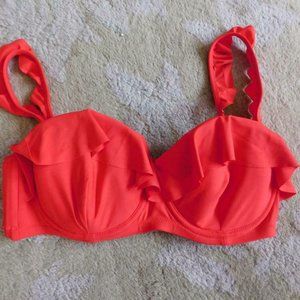 J.Crew $58 Ruffle Underwire Bikini Top H2786